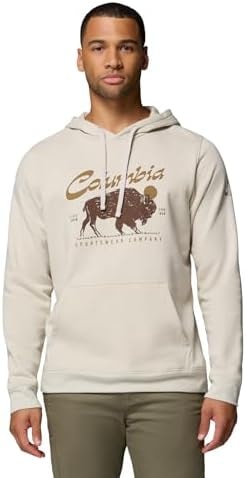 Columbia Men's Trek Graphic Hoodie, Dark Stone/Retro Roamer, 2X