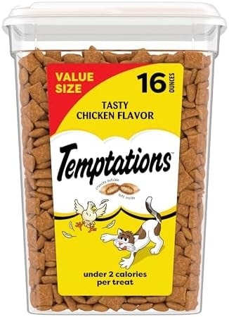 Temptations Classic Crunchy and Soft Cat Treats, Tasty Chicken, 16 oz