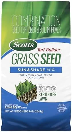 Scotts Turf Builder Grass Seed Sun & Shade Mix, 5.6 lbs.