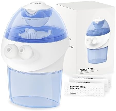 Opove Nasal Irrigation System, Sinus Rinse Kit with 15 Salt Packets