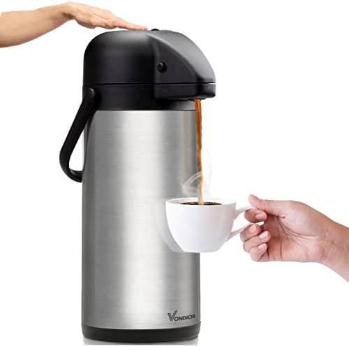 Coffee Carafe for Keeping Hot - 102oz/3L Airpot Coffee Dispenser with Pump