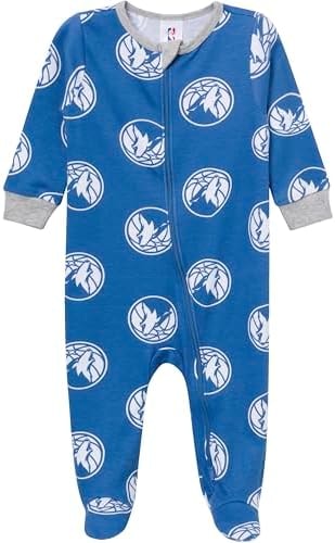 Gerber Unisex Baby NBA Team Sleep 'N Play, Minnesota Wolves, 0-3 Months