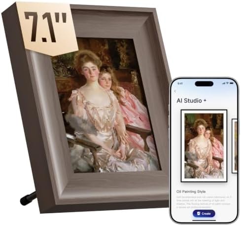 SwitchBot AI Art Frame 2, Electronic Ink Picture Frame, 7.1'' Digital Frame