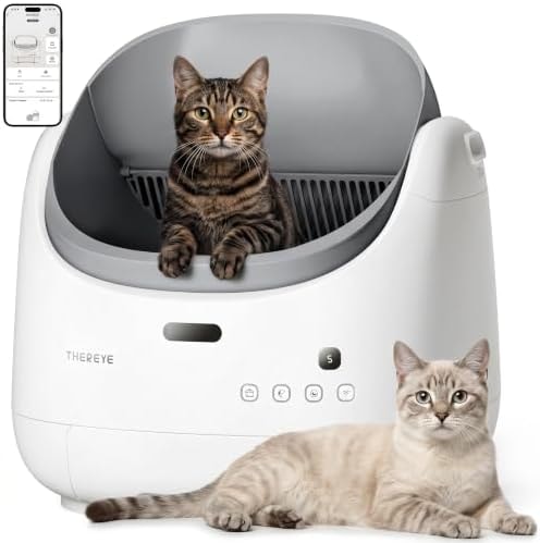 Thereye Automatic Litter Box Self Cleaning with APP Control & Safety Sensor