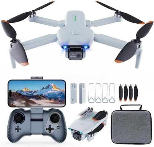 Drone with Camera for Adults and Beginners,Drones for kids 1080P HD FPV,Brushless Motor, Gesture Control, One Key Start/Land, 360° Flip, Waypoints Fly, 3 Speed Mode,Kids Drone Toys Gifts for Boys