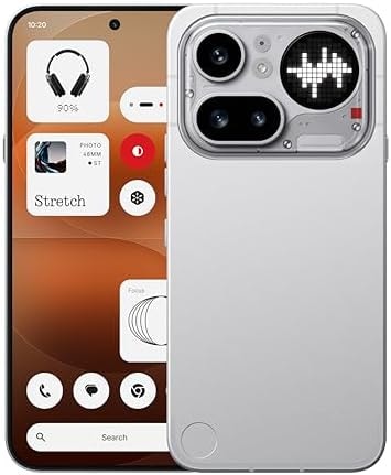 Nothing Phone (4a) Pro Cell Phone 2026 New, Unlocked Android 16 Smartphone, Triple-Lens Camera, AI Photo Edits, 6.83" 144Hz AMOLED Display, 5080mAh Battery, Dual-SIM Glyph Matrix (Sliver, 8+128GB)