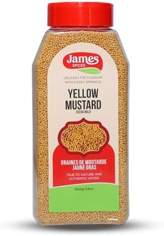 James Spices Inc. Yellow Small Mustard (Mustard Yellow Big -650g)