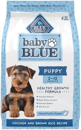Blue Buffalo Baby Blue Chicken & Rice Puppy Healthy Growth Dog Food, 4 lb