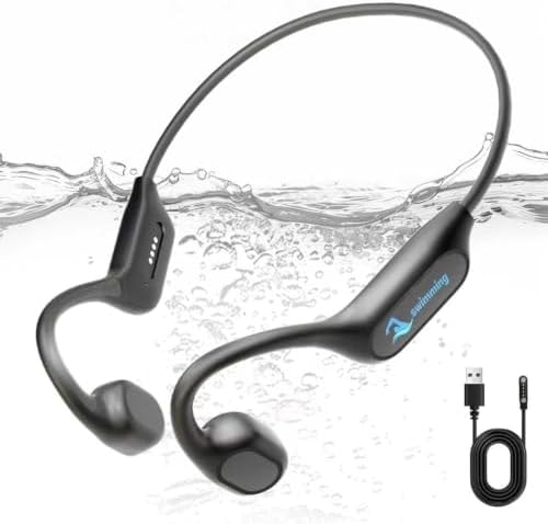 Swimming Headphones Bone Conduction Bluetooth 6.0 IPX8 Waterproof 32G MP3