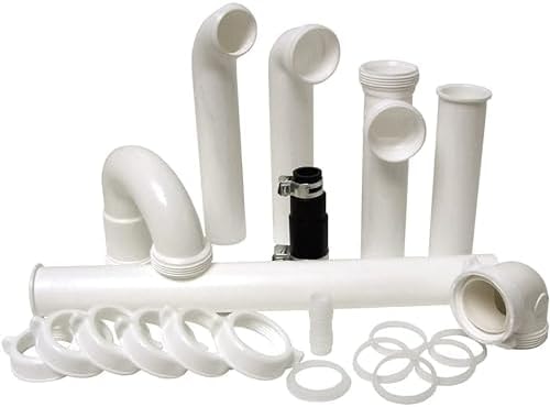 PlumbCraft Garbage Disposal Installation Kit, 1-1/2 in. OD, White
