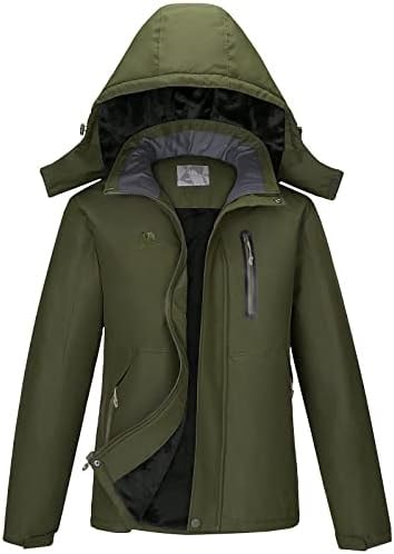 CAMEL Men's Winter Ski Jackets Waterproof Snow Coat with Hood Mountain Windproof Rain Jacket