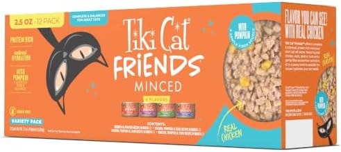 Tiki Cat Friends Wet Cat Food, Chicken Variety Pack, 2.5 oz Can (12)