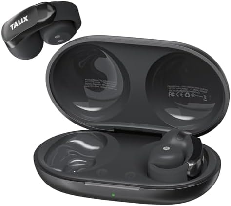 TALIX Clip on Earbuds Wireless Bluetooth Open Ear Buds Clip on Headphones