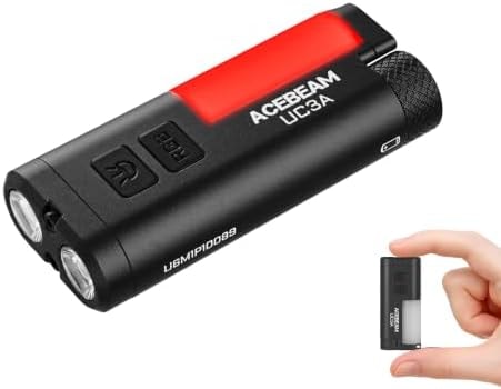 ACEBEAM UC3A EDC AAA Flashlight, 900 High Lumens Multi-Light Source Light