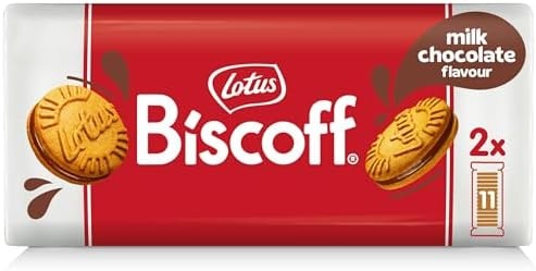 Lotus Biscoff Sandwich Cookies, Milk Chocolate Cream, 22 Cookies per pack, 7.76 Ounce