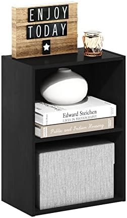 Furinno Luder Bookcase / Book / Storage, Blackwood 2-Tier