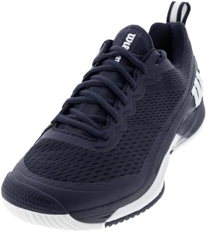 WILSON Rush Pro 4.5 Men's Tennis Shoe, Navy Blazer/White, Size 7