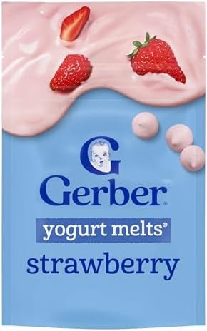 Gerber Stage 3 Strawberry Yogurt Melts, 1 Oz, 7 Pack