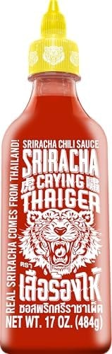 Crying Thaiger 17oz Sriracha Chili Sauce - Classic Thai Hot Sauce, Vegan, Gluten-Free, Non-GMO – Made in Thailand (Pack of 1)
