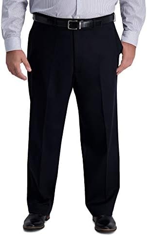 Haggar Men's Big & Tall Classic Fit Iron Free Premium Khaki Pant