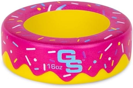 GoSports Baseball and Softball Bat Donut - 16 oz Baseball Drip Bat Weight - Pink