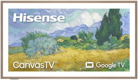 Hisense 55“ Hi-QLED S7 CanvasTV Series 4K UHD Google Smart Art TV (55S7SG, 2026 New) - 144Hz, Art Mode, Anti-Glare Panel, Dolby Vision HDR, Hi-Matte Display, Frame & UltraSlim Wall Mount Included