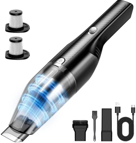 Antaha Handheld Vacuum Cordless - Car Vacuum Cleaner with 11000Pa Powerful Suction,1.2lbs Lightweight, Type-C Charge, Multiple Accessories, Portable Hand Vacuum for Home, Pet and Car