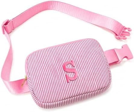 Fohufo Initial Fanny Pack for Girls - Teen Girl Gifts Trendy Stuff, Travel