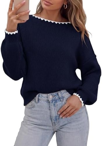 BTFBM Fall Sweaters for Women 2026 Casual Long Sleeve Oversized Sweater