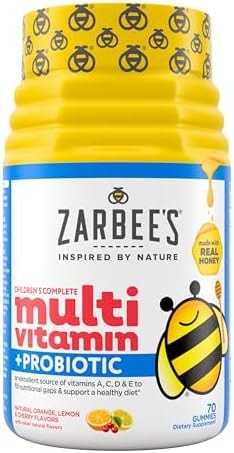 Zarbee's Kids Complete Multivitamin + Probiotic Gummies, 70 ct