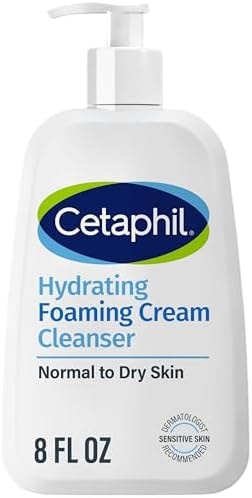 Cetaphil Cream to Foam Face Wash Hydrating Cleanser, 8oz