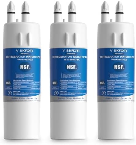 W10295370A Water Filter Replacement, Compatible with EDR1RXD1 Filter 1, WRS588FIHZ04 WRS588FIHZ06 WRS571CIHZ04 WRS325SDHZ08 WRS325FDAM04 WRMF3636RZ00 WRS321SDHZ WRS321SDHZ11 WRS325SDHZ WRS321SDHZ08