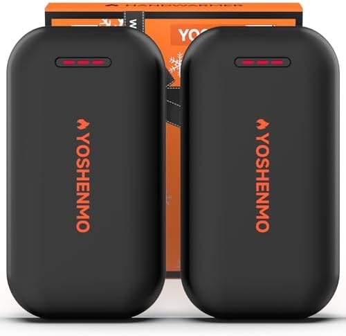 Hand Warmers Rechargeable, Electric Hand Warmer Reusable, Slim Pocket Heater Handwarmers,Gifts for Men, Women Christmas Outdoor/Indoor/Golf/Camping/Hunting Essentials(2 Packs)