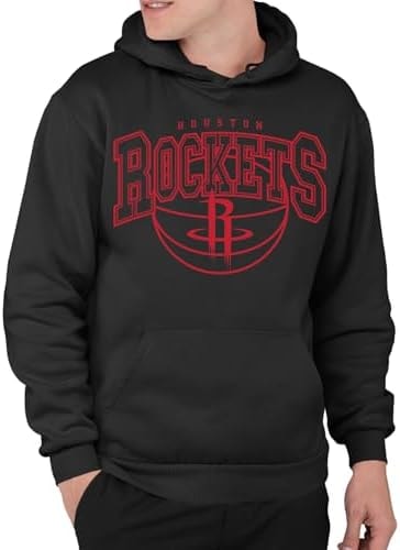 Junk Food NBA - Houston Rockets Monochromatic Arch Adult Hoodie Black