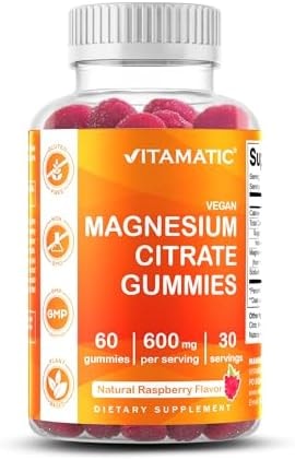 Vitamatic Magnesium Citrate Gummies, 600 mg, 60 Vegan Gummies