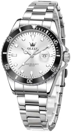 OLEVS Watch Women Luxury Silver Watches for Women Waterproof Fashion