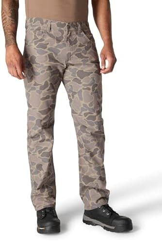 Carhartt Men's Relaxed Straight Rigby Pant, Khaki Vintage Camo, W28 x L32