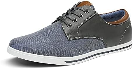 Bruno Marc Men's Oxfords Sneakers Casual Dress Shoes,Grey,9.5