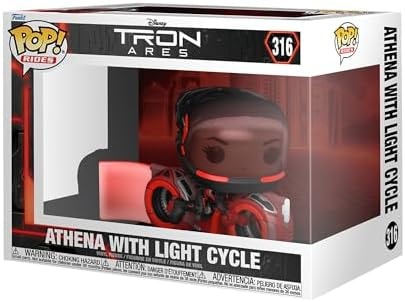 Funko Pop! Ride: Tron: Ares - Athena with Light Cycle - Collectable Vinyl Figure - Gift Idea - Official Merchandise - Toys for Kids & Adults - Movies Fans - Model Figure for Collectors and Display