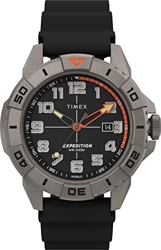 Timex Men's Expedition North Ridge 41mm Watch - Black Strap Titanium Case Black Strap