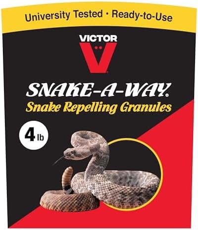 Victor Snake-A-Way Outdoor Snake Repellent Granules for Yard, 4 lb Bag
