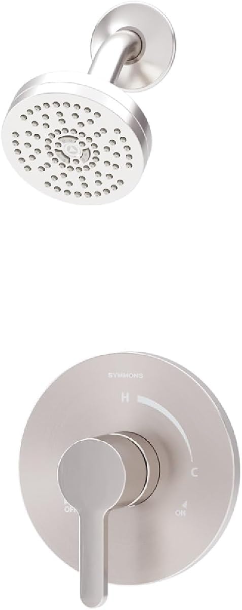 Solarity HydroMersion Single Handle Shower Trim Kit with Escutcheon in Satin Nickel (Valve Not Included)