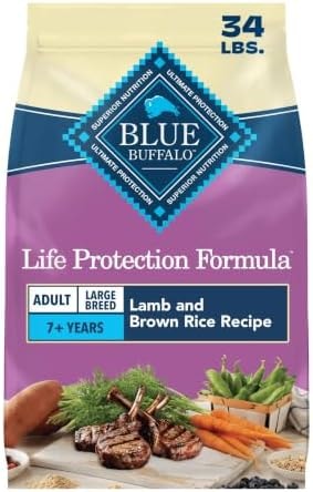 Blue Buffalo Life Protection Formula Lamb Large Breed Dry Dog Food, 34 lb