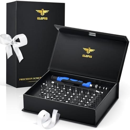 Christmas Stocking Stuffers for Men Adults, Electronics Precision Screwdriver Sets 60-Piece with 57 Bits, Unique Tool Gift for Men Boyfriend Dad Him Husband, Electronics Tools Kit for Electronic
