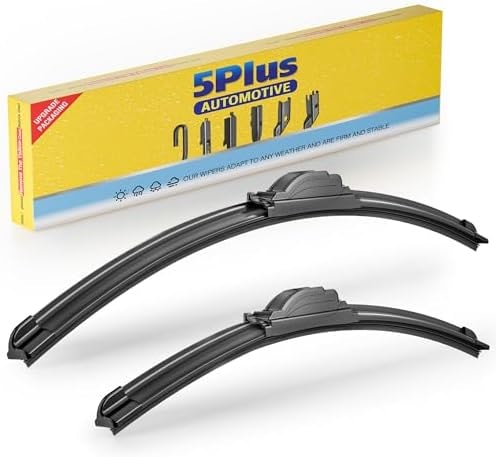 5 PLUS 26" and 20" Windshield Wipers Blades (Pack Of 2), All-Weather Performance