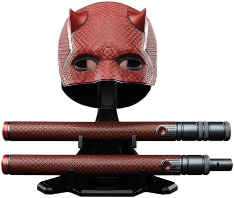 Marvel Legends Series Daredevil: Born Again Premium Roleplay Mask and Billy Club, Collectibles for Adults