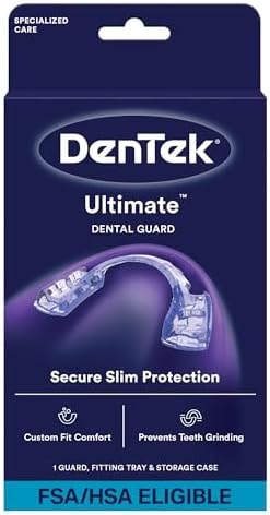 DenTek Ultimate Dental Guard, Slim-Fit Mouth Guard for Grinding Teeth at Night, FDA Cleared Night Guard, 1 Count