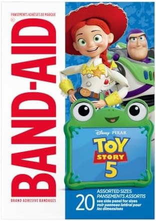 BAND-AID Brand Adhesive Bandages, Disney/Pixar Toy Story 5, Assorted, 20 Ct