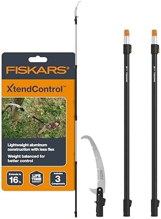 Fiskars 4-16 Ft XtendControl Extendable Modular Pole Saw & Tree Trimmer