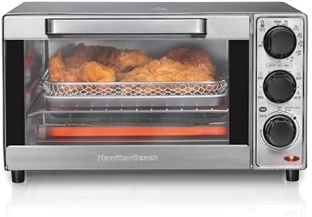 Hamilton Beach 4 Slice Countertop Air Fryer Toaster Oven Combo